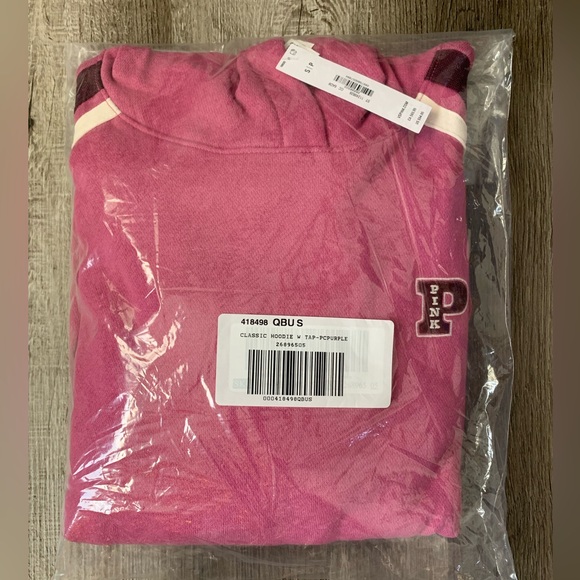 NWT VICTORIA’S SECRET PINK IVY FLEECE CAMPUS HOODIE - Picture 5 of 5